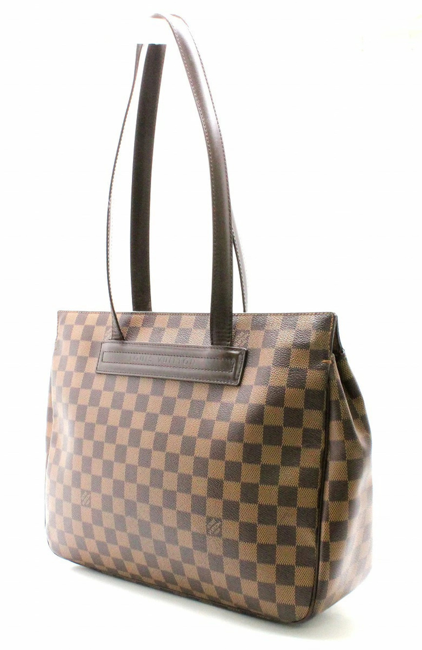 Louis Vuitton Parioli Tote Shoulder Damier Bag Brown